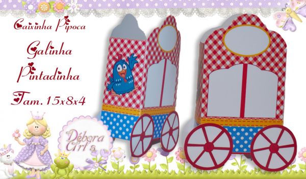 carrinho de pipoca Galinha Pintadinha